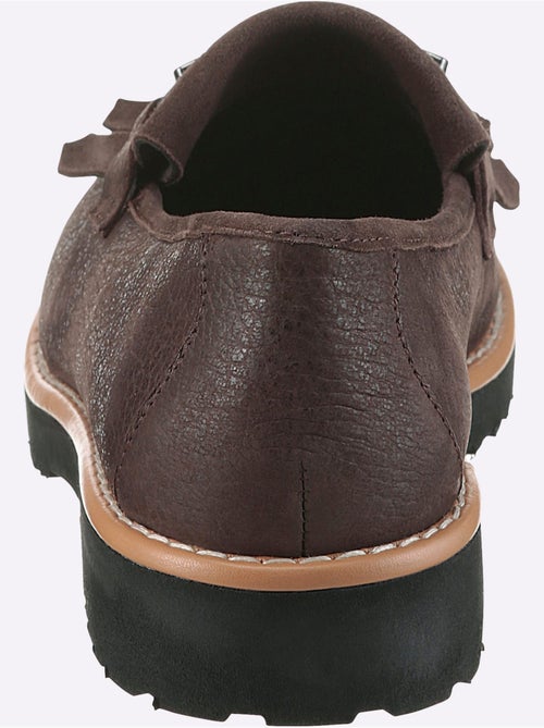 Mocassins Cuir Velours De Chèvre - Taille Standard - Helline - Kiabi Mocassins Cuir Velours De Chèvre - Taille Standard - Helline - Kiabi