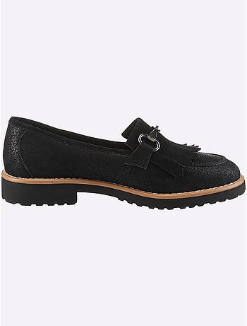 Mocassins Cuir Velours De Chèvre - Taille Standard - Helline