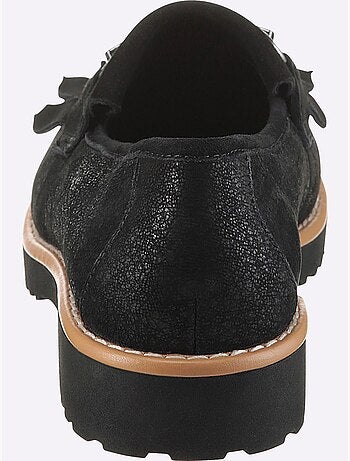 Mocassins Cuir Velours De Chèvre - Taille Standard - Helline