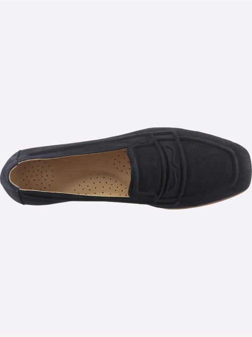 Mocassins Cuir Velours De Vache. - Taille Standard - helline - Kiabi
