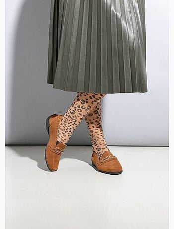 Mocassins cuir velours élastiqués largeur confort - Afibel