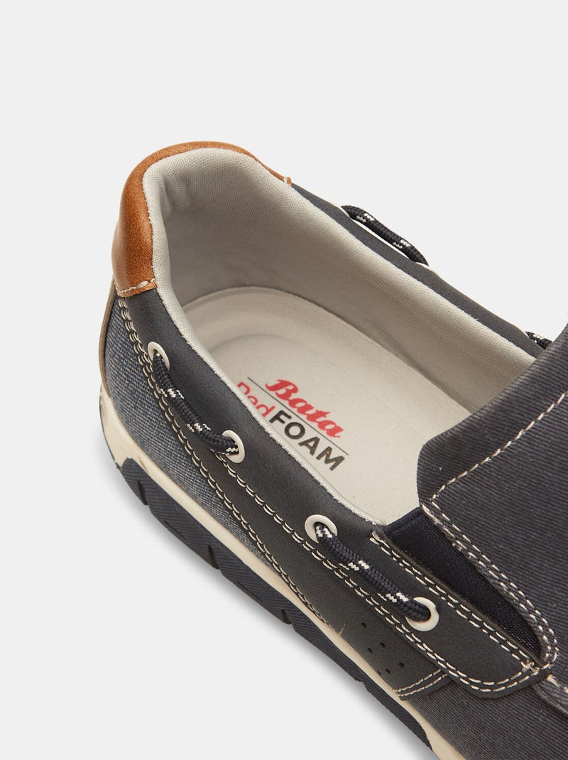 Mocassins de bateau BATA Bleu - Kiabi