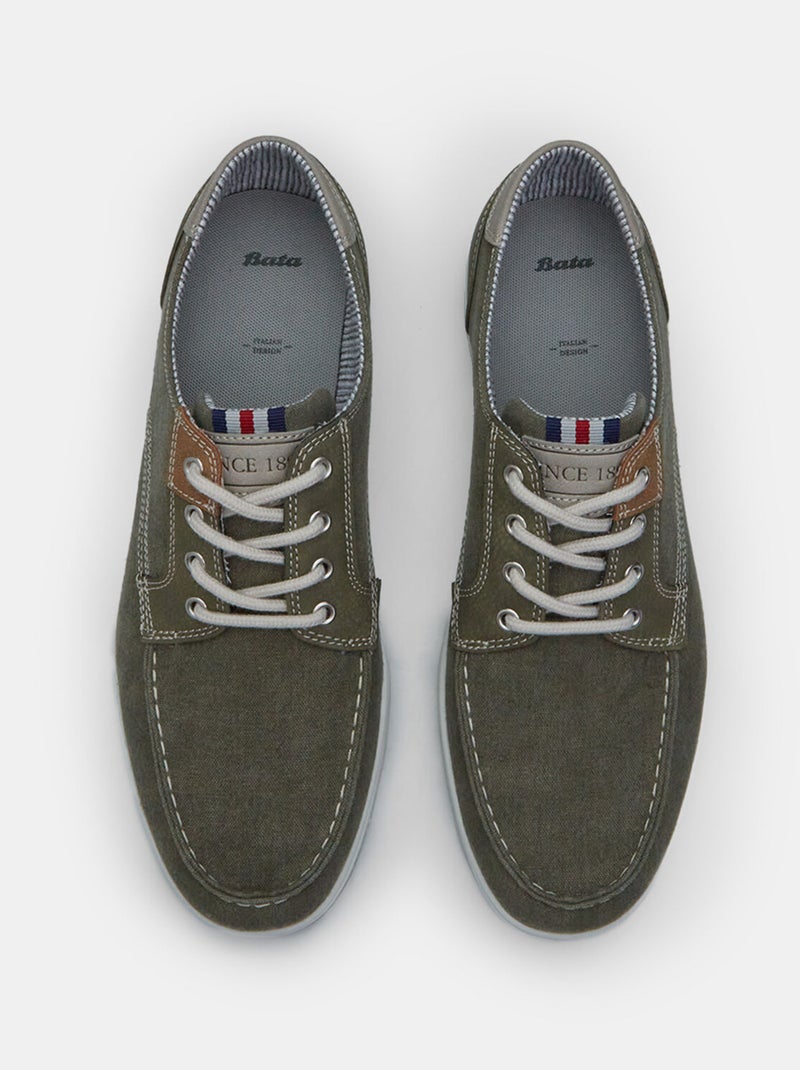 Mocassins de bateau BATA Vert - Kiabi