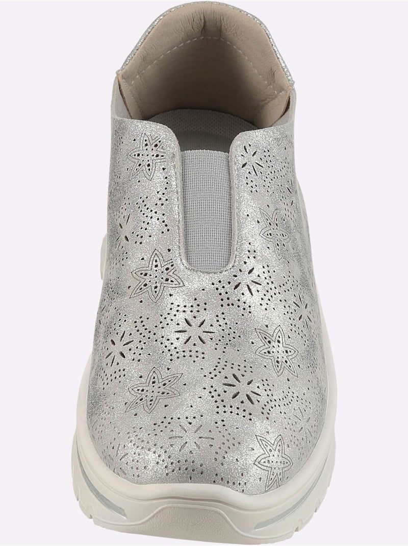 Mocassins De Fabrication Espagnole - Taille Standard - Helline Argent - Kiabi