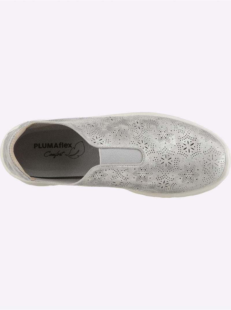 Mocassins De Fabrication Espagnole - Taille Standard - Helline Argent - Kiabi