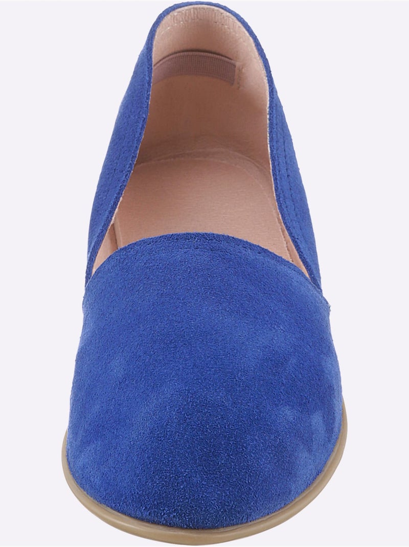 Mocassins De Fabrication Espagnole - Taille Standard - Helline Bleu roi - Kiabi