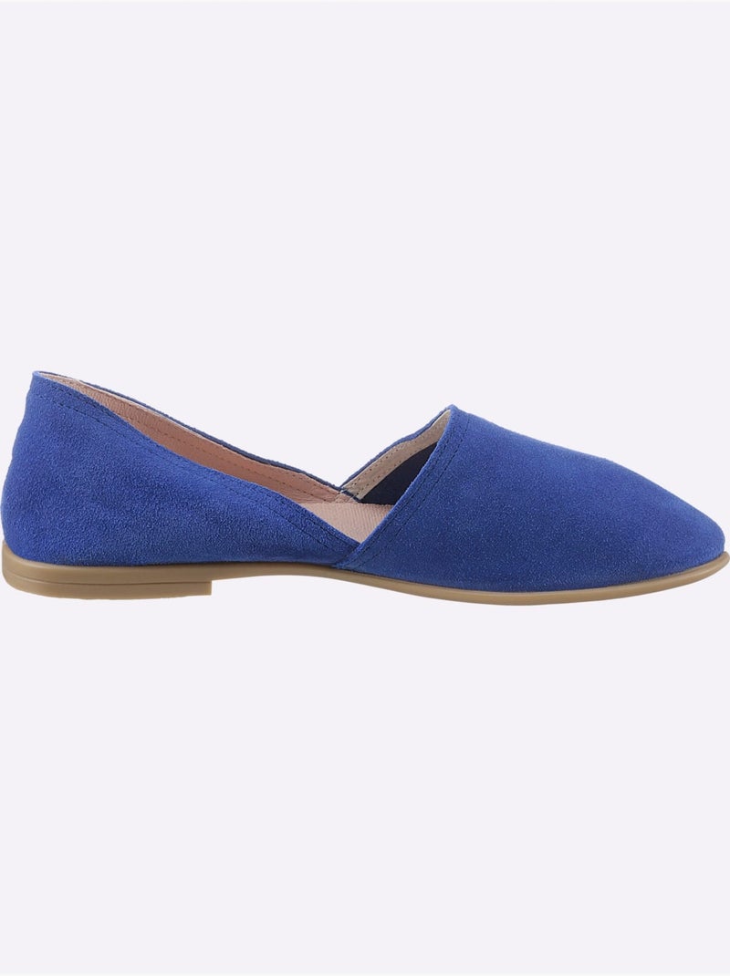 Mocassins De Fabrication Espagnole - Taille Standard - Helline Bleu roi - Kiabi