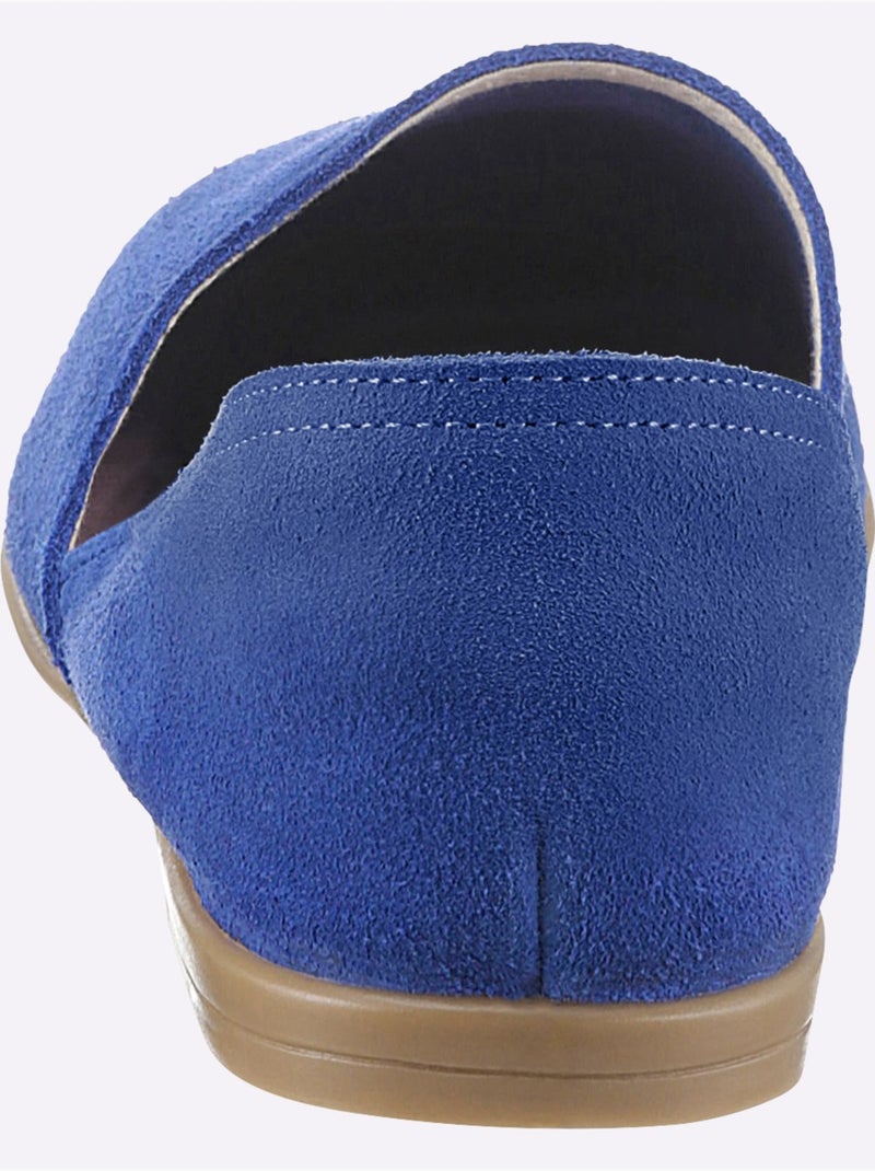 Mocassins De Fabrication Espagnole - Taille Standard - Helline Bleu roi - Kiabi