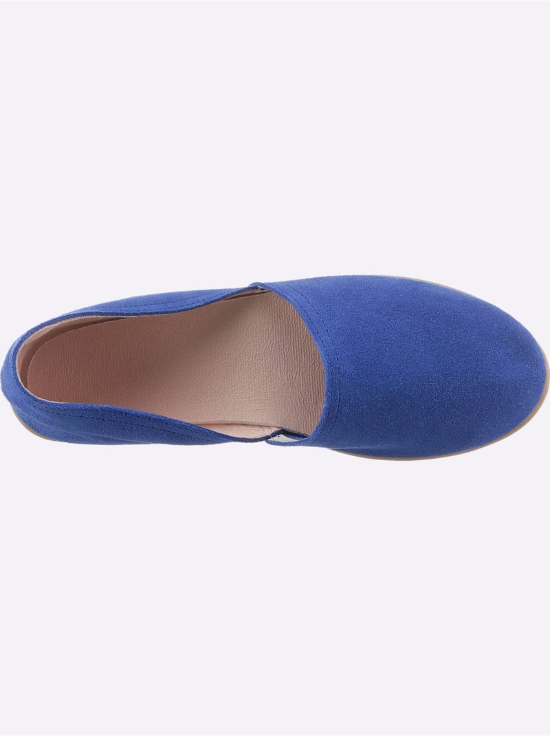 Mocassins De Fabrication Espagnole - Taille Standard - Helline Bleu roi - Kiabi