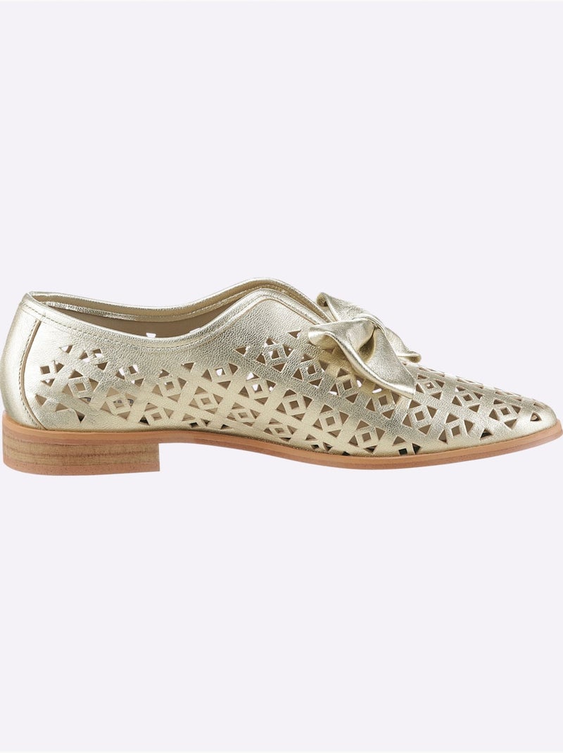 Mocassins De Fabrication Espagnole - Taille Standard - Helline Doré - Kiabi