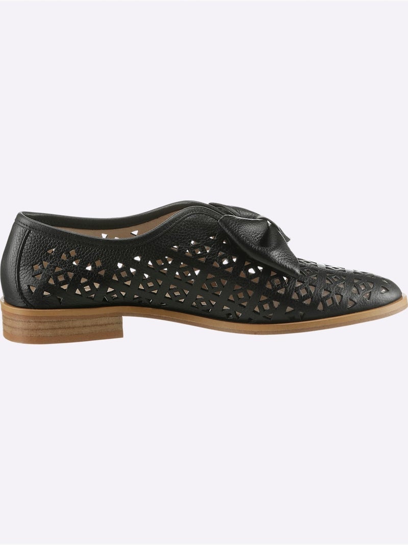 Mocassins De Fabrication Espagnole - Taille Standard - Helline Noir - Kiabi