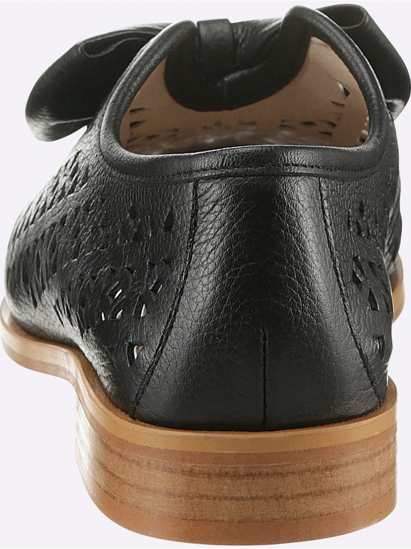 Mocassins De Fabrication Espagnole - Taille Standard - Helline Noir - Kiabi