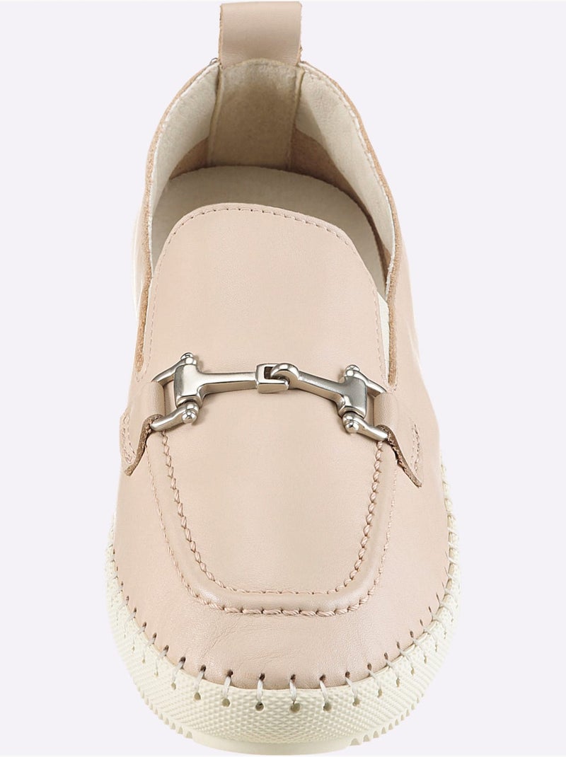 Mocassins De Fabrication Portugaise - Taille Standard - helline Beige - Kiabi