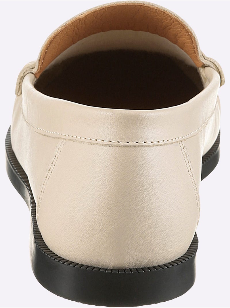 Mocassins De Fabrication Portugaise - Taille Standard - Helline Beige - Kiabi