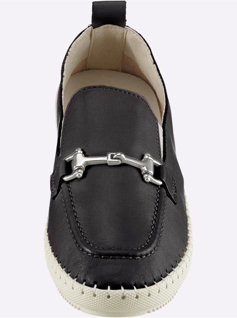 Mocassins De Fabrication Portugaise - Taille Standard - helline Noir - Kiabi