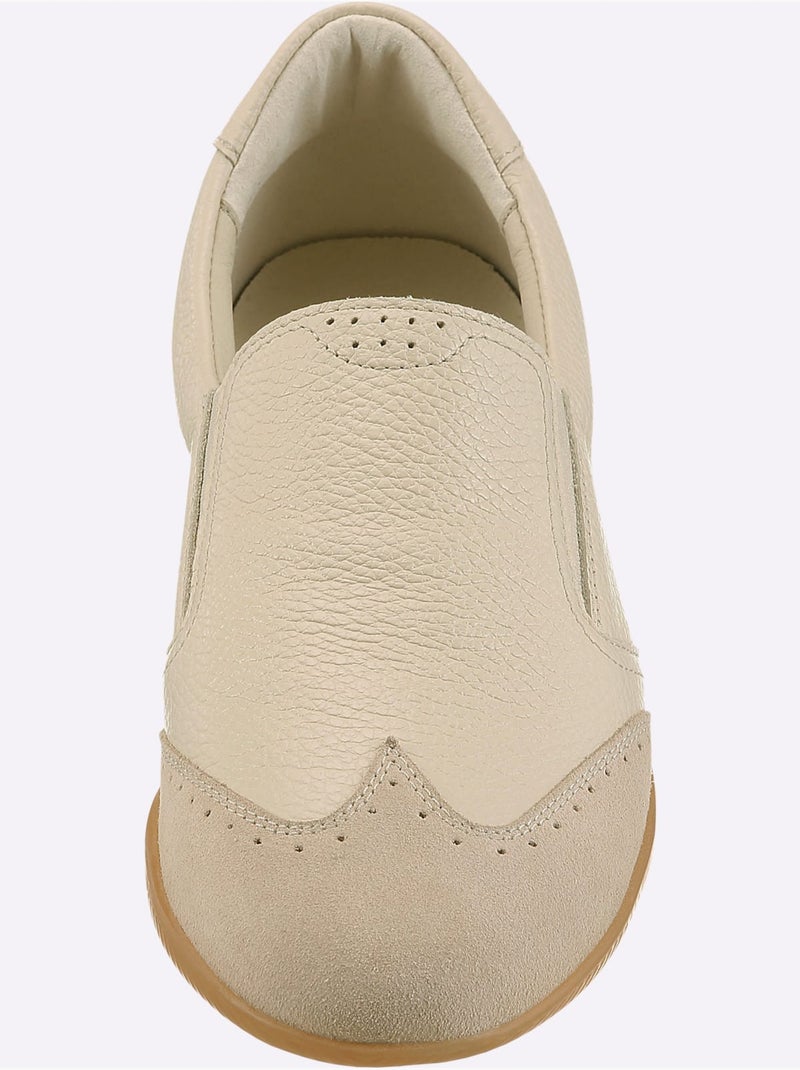 Mocassins De Fabrication Portugaise - Taille Standard - Helline Sable - Kiabi