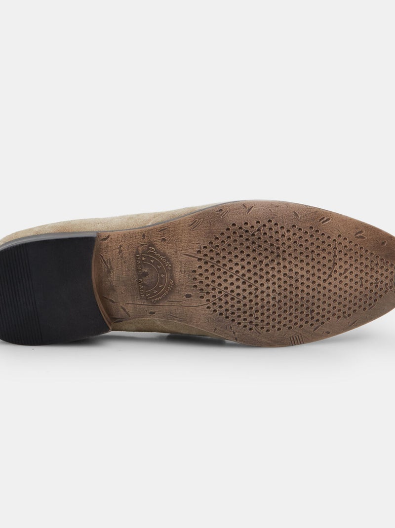 Mocassins d'été en daim BATA Gris - Kiabi