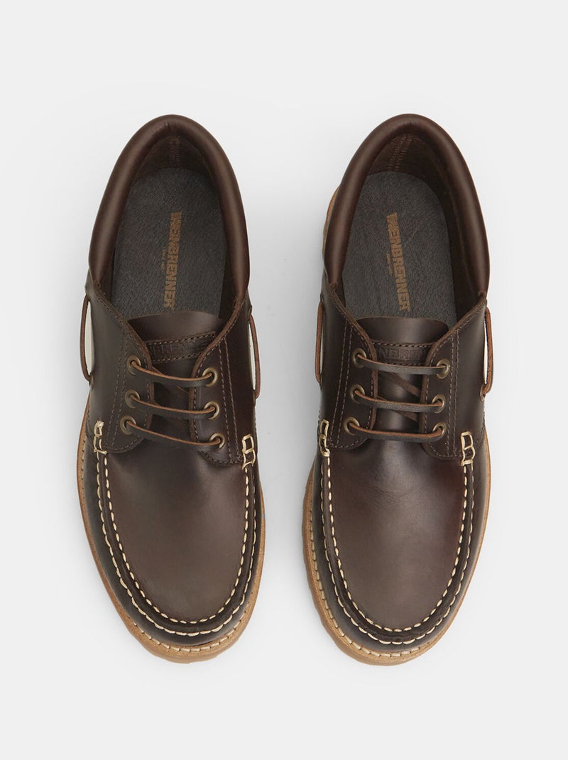 Mocassins d'hiver en cuir BATA Weinbrenner Marron - Kiabi