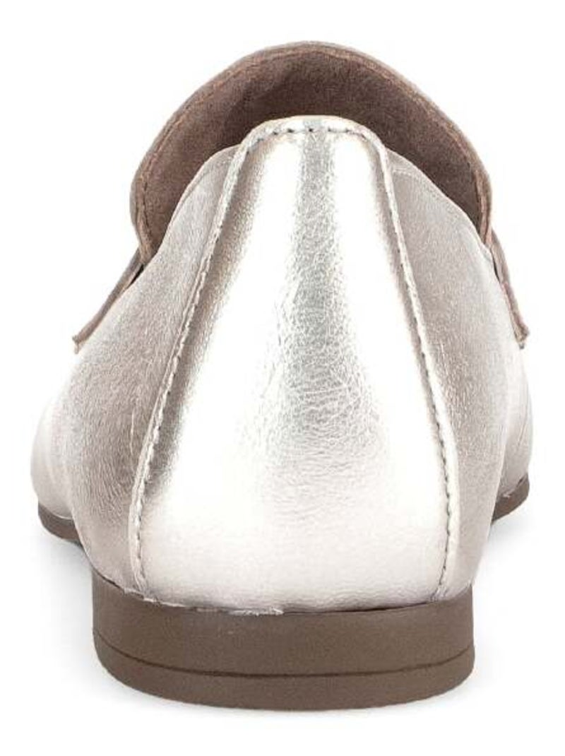 Mocassins dorés en cuir métallisé Gabor Doré/or - Kiabi