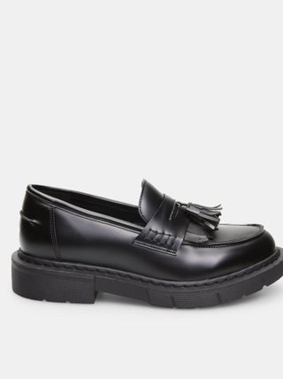 Mocassins effet cuir avec pompon BATA