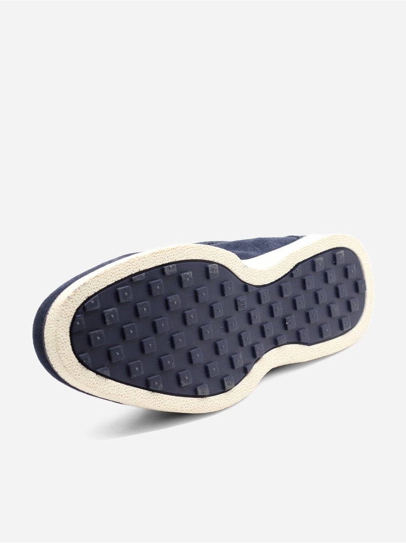 Mocassins effet daim - C M Bleu - Kiabi