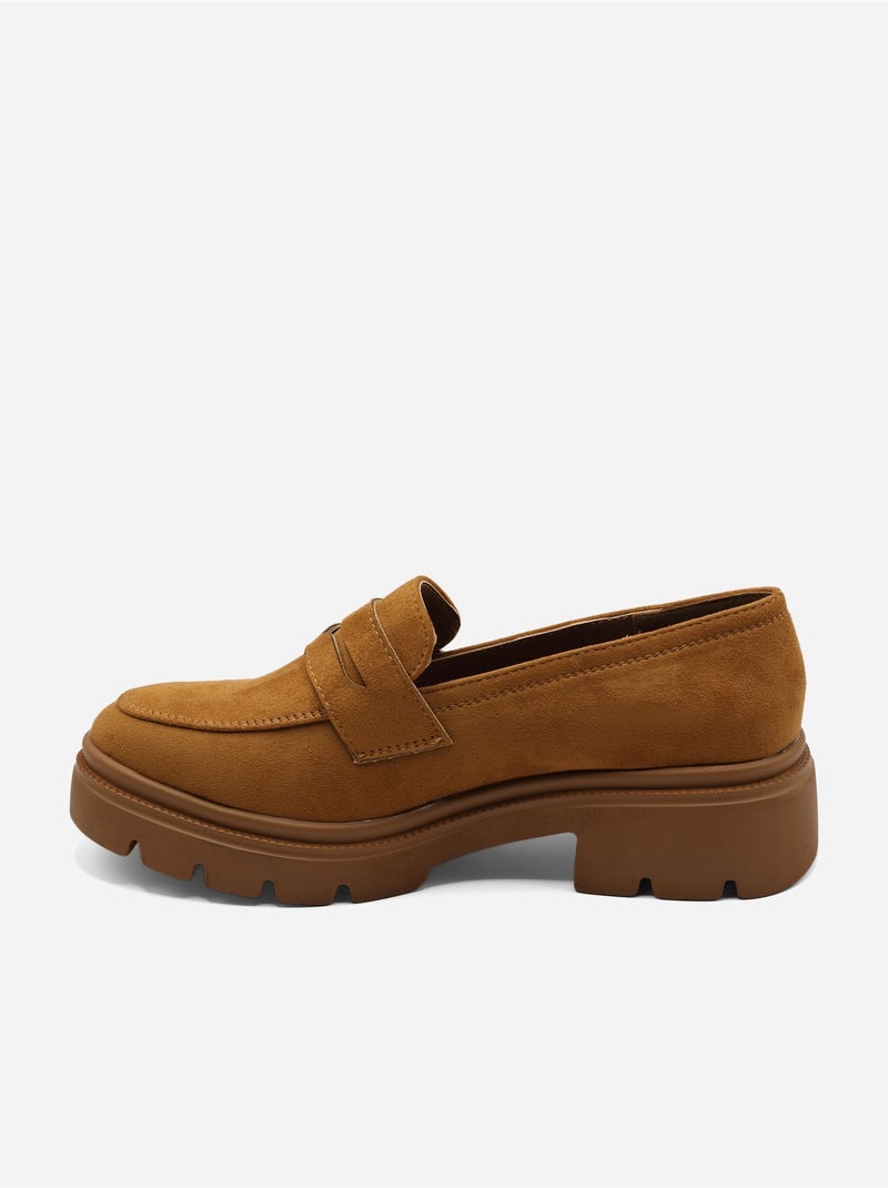 Mocassins effet daim - C M Camel - Kiabi
