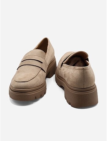 Mocassins effet daim - C M