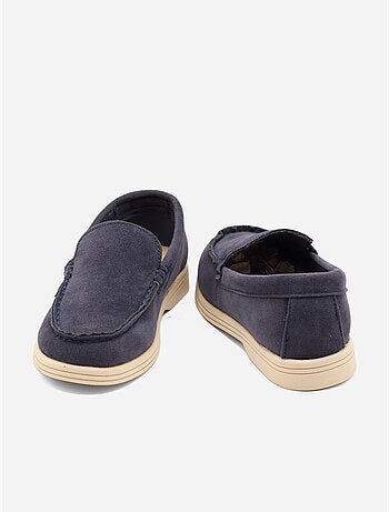 Mocassins effet daim