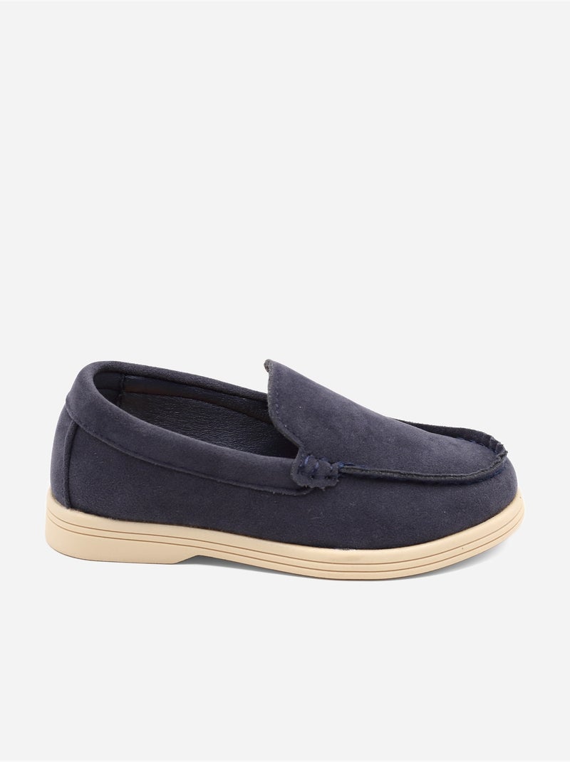 Mocassins effet daim Bleu foncé - Kiabi