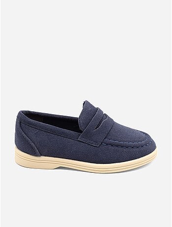 Mocassins effet daim