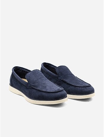 Mocassins effet daim