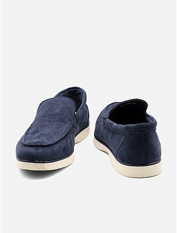 Mocassins effet daim