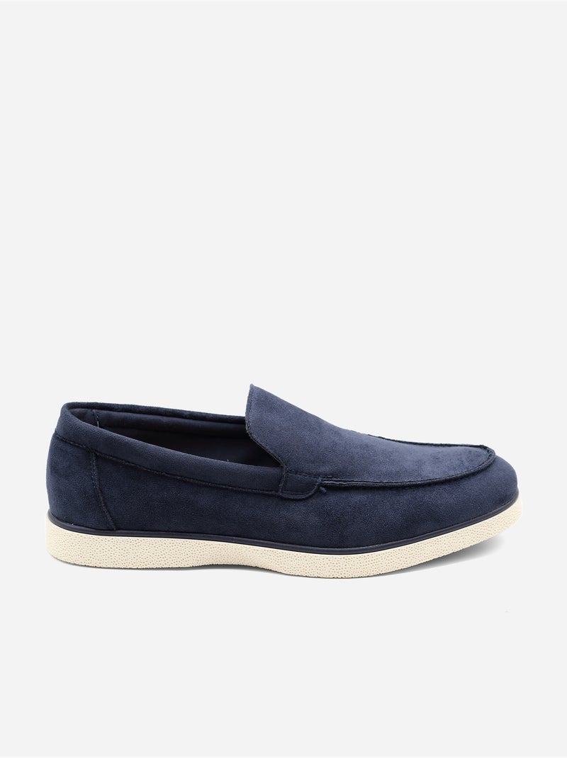 Mocassins effet daim Bleu - Kiabi