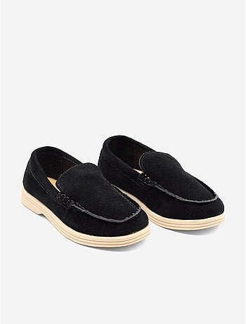 Mocassins effet daim