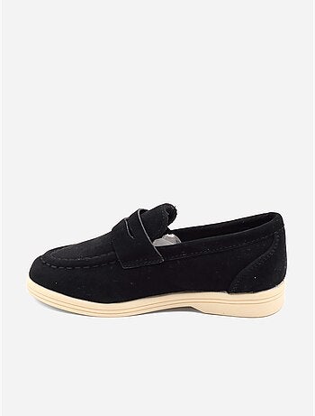 Mocassins effet daim