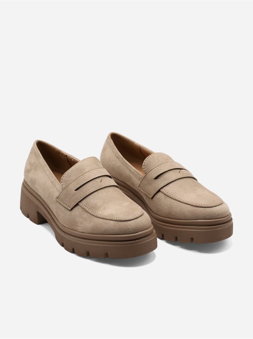 Mocassins effet daim - Kiabi