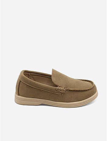 Mocassins effet daim