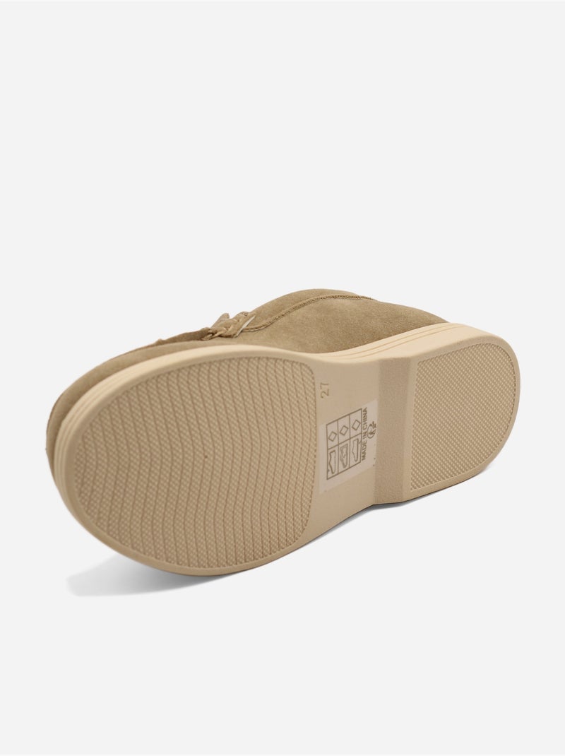 Mocassins effet daim Taupe - Kiabi