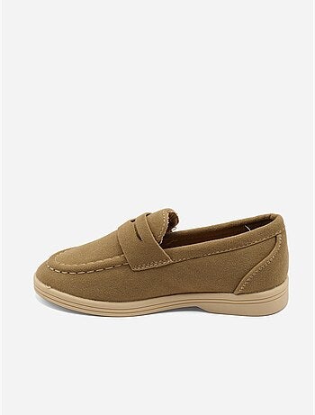 Mocassins effet daim