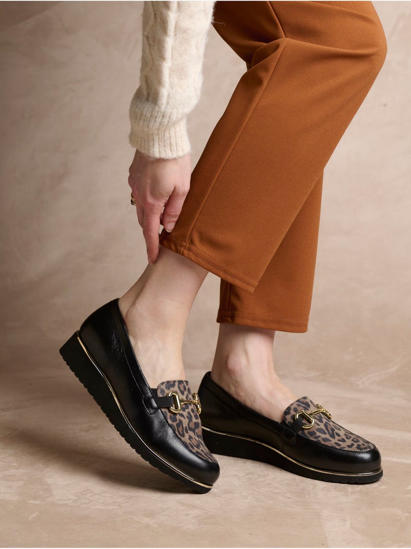 Mocassins élastiqués - PEDICONFORT Noir Multicolore - Kiabi