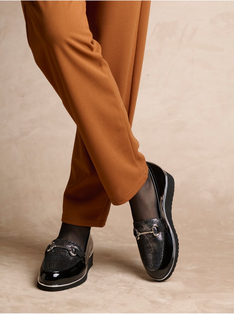Mocassins élastiqués - PEDICONFORT Noir - Kiabi