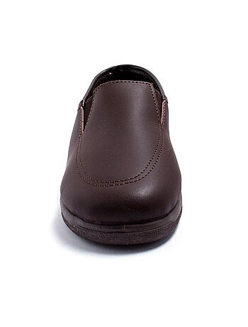 Mocassins élastiqués confort en cuir - Afibel