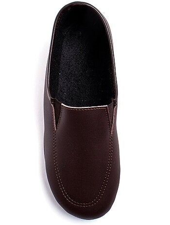 Mocassins élastiqués confort en cuir - Afibel