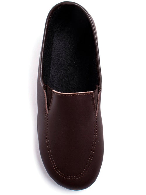 Mocassins élastiqués confort en cuir - Afibel - Kiabi