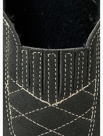 Mocassins élastiqués cuir grande largeur - Afibel