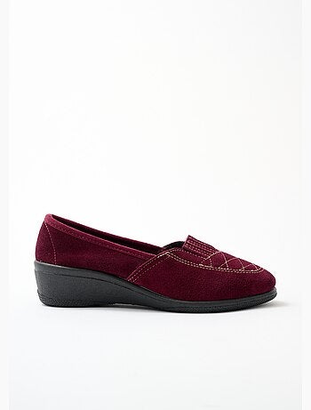 Mocassins élastiqués cuir grande largeur - afibel