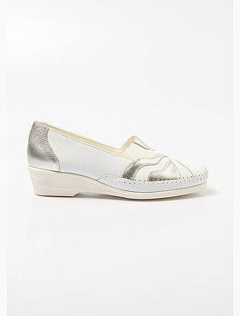Mocassins élastiqués cuir largeur confort - Afibel