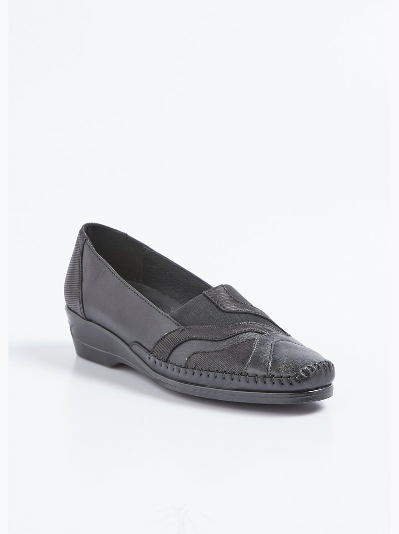Ballerines Margarita Mariotti En Cuir Noir élastiqué - Taille 37, Occasion Très Bon état