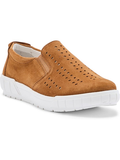 Mocassins élastiqués cuir velours - PEDICONFORT - Kiabi