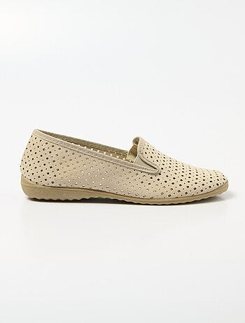 Mocassins élastiqués perforés largeur confort - Afibel
